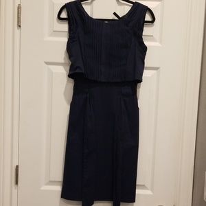 BCBG Maxazria Navy Caroline Dress